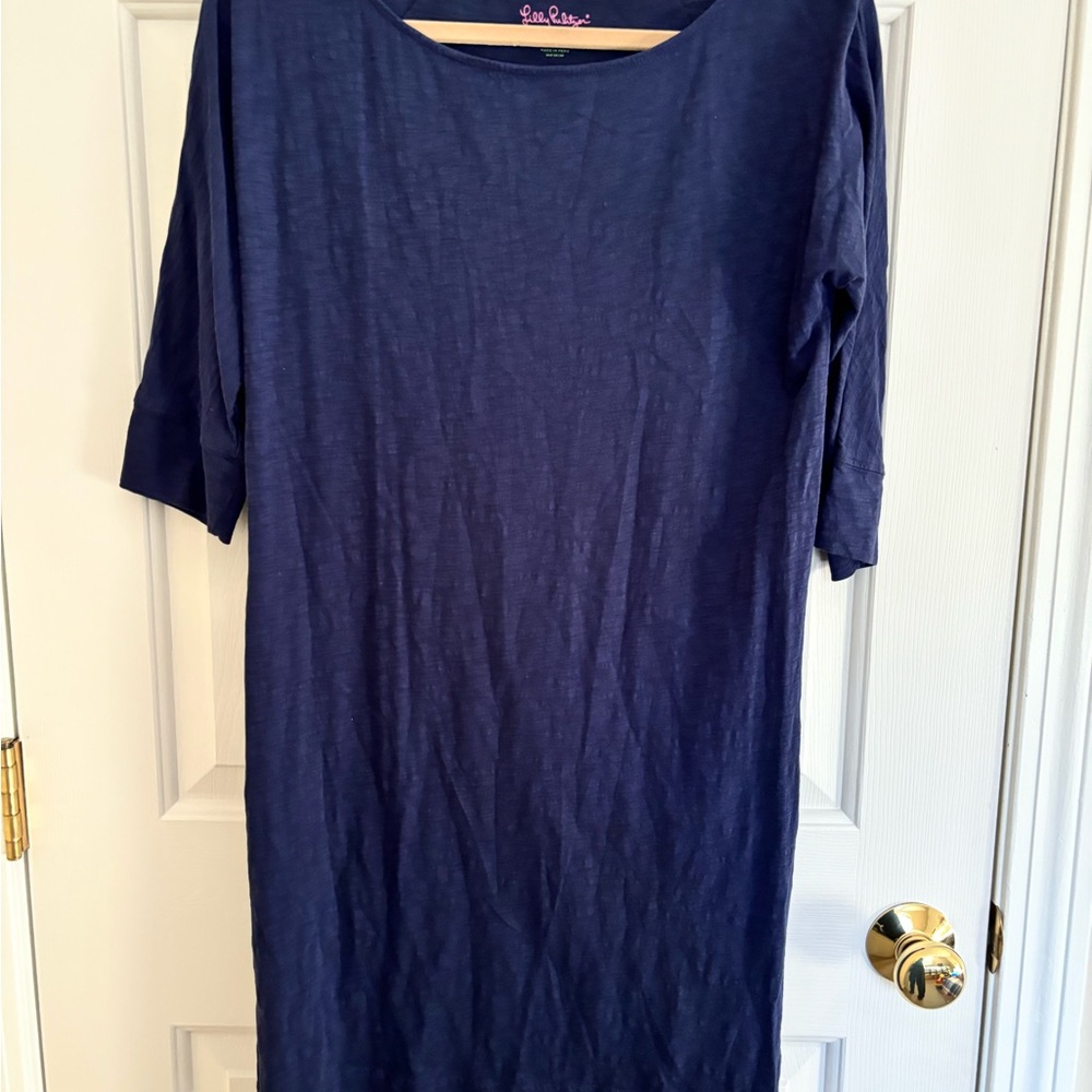 Lilly Pulitzer Navy and Tan Dress